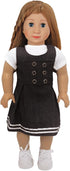5 Pcs Doll T-Shirts for 18 Inch Dolls, Summer Outfit Doll Clothes, Short Sleeved Classical Tee - 5 Pcs White