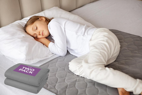 Lynmark 2X Toddler Potty Training Bed Pads - Soft Waterproof Bedwetting Pee