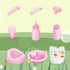 Set Set Stroller,12PCS 3+ deAO Baby Doll Play Includes Miniature Crib,Mobile High Chair Baby Doll Accessories,Great