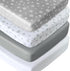 Crib Sheets for Boys or Girls 4 Pack, Fitted Crib Sheet for