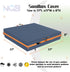 Cover,600D 8.1 Bottom.77 77" 8" Outdoor Sandboxes Waterproof Oxford Fabric with Two Reflective Carrying Handles and a