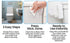 Discreet Flushable Wipes Dispenser Fits STANDARD Size Flushable Wipes Only No-Drill Suction Mount, Hygienic Low-Profile