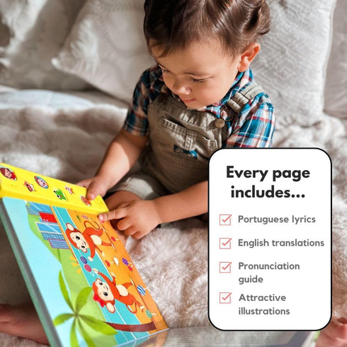 1-3, I Love to Sing in Portuguese: Brazilian Nursery Rhymes, Musical Baby Sound Books for Toddlers Brazilian Books