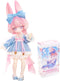CALEMBOU BJD Blind Box, Jumping Moon Time Rabbits Series 16cm Ball Jointed