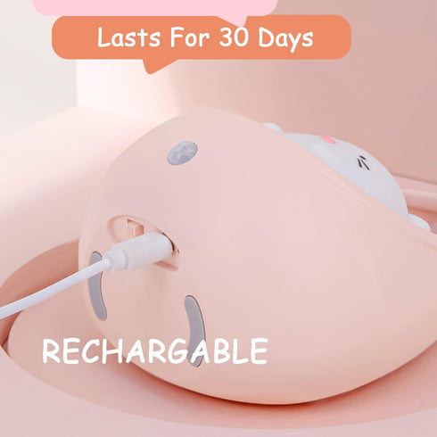 TriPro Cute Kitty Motion Sensor Night Light Wall Lamp,Rechargable,Bedroom Decoration for Kids Baby Toddler Teen Gift