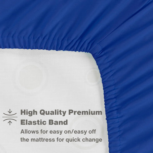 2 Pack 100% 28in 52in, Everyday Kids Fitted Boys Crib Sheet, Soft Breathable Microfiber Baby Sheet, Fits Standard Size