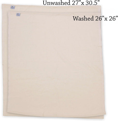 OsoCozy (Dozen) 27 30.5 100% Dozen. - Organic Flat Cloth Diapers - x - One-Layer Nappies Made of Soft, Durable Birdseye