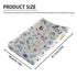 Spring Garden Flowers Rainbow Changing Pad Covers Watercolor Insects Floral Leaves Baby Nursery Diaper Changing Table Sheet for Boy Girl Soft Breathable Stretchy Fitted Change Pad Table Mats 32''x16''