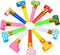 30 Pcs Party Blower Multicolor Musical Blowouts, Funny Party Noisemakers and Horns