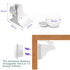 Magnetic Cabinet Locks for Baby Proofing, Child Safety Magnet Drawer Lock (8 Locks + 2 Key) for Cupboard Safety