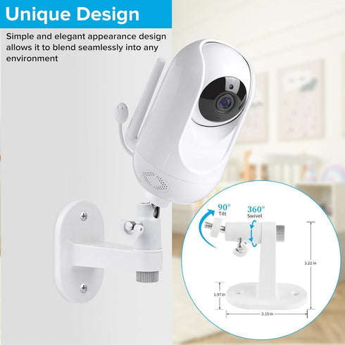 wochel Momcozy BM01/BM02/BM03 Adjustable Baby Monitor Mount Compatible with Video Baby Camera, Easy to Assemble