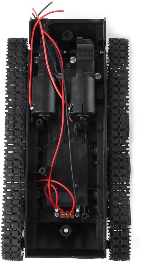 LiebeWH Shock Absorbed Robot Chassis, Plastic Smart Car DIY Kit, 3V to 7V for Video Recording Vehicle