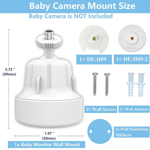 Derebir 2K A4/B2/1M/3QM/ P2Q/ D3 Baby Monitor Mount Stand Compatible with ARENTI Alnanny Baby Cameras,Flexible
