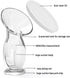 4oz/100ml Silicone Manual Breast Pump - Capacity, Food Grade, Soft Bottle for Gentle Breast Milk Collection