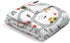 Cartoon Road Car Vehicles Baby Blanket, City Roadway Truck Boat Mountain Forest, Soft Swaddle Blanket 30x40