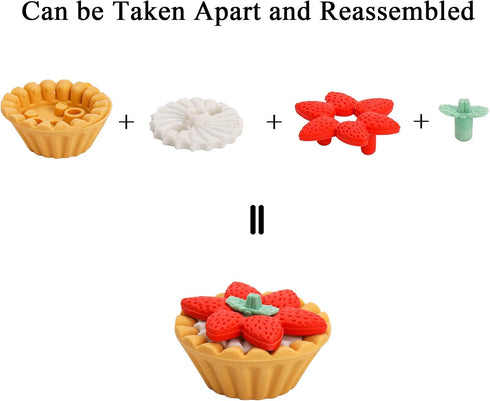 Nicunom 125 Pack Animal Erasers for Kids, Mini 3D Puzzle Desk Pets for Classroom Party Favors