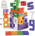 Lasoba Wooden Number Building Blocks, Large Digit Blocks 1-10, 30 Pcs Math Blocks