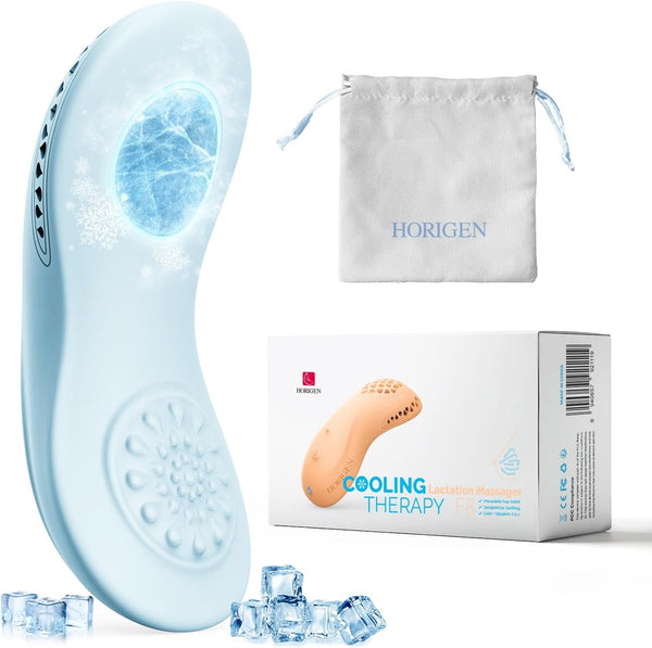 Lactation Massager for Breast Fever, 3 Cooling + 5 Vibration Modes, BPA-Free