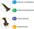 NAKIMO (Set Plastic Lizard Toys Lizard Figurine Realistic Fake Lizards Artificial Model Reptile Toy for Cake Decoration