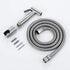XKHLQLPEF Set Bidet Sprayer with Single Cold Water Stainless Steel Portable Cloth Diaper Washer Shower Sprayer Wall