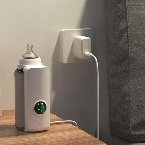NLAIOUSL Efficient Travel Bottle Warmer for Quick Heating Portable Milk Hand Cordless Bottle for Infant Feeding