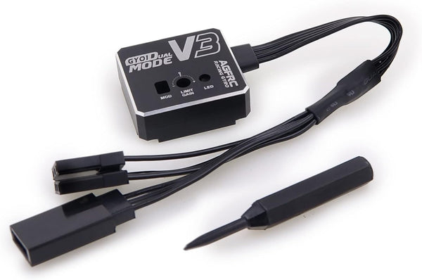 AGFRC Dual-Gain Drift RC Gyro - Tuned Rated Gyros with Aluminum Case