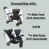 SASHA'S Rain and Wind Cover for Both Baby Trend Sit N Stand Ultra Stroller & Baby Trend Sit N Stand Double