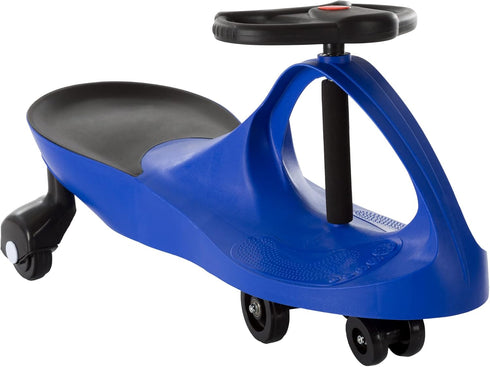 Lil' Rider Wiggle Car Ride on Toy, No Batteries or Pedals, Outdoor Ride on for Kids 3 Years and Up (Blue)