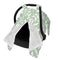 Hcpwzrf Chic Botanical Sage Green Foliage Baby Car Seat Cover & Nursing Cover