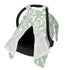 Hcpwzrf Chic Botanical Sage Green Foliage Baby Car Seat Cover & Nursing Cover