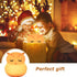 Owl Night Light Baby Bedside Lamp - Silicone Nursery Lamp for Breastfeeding, Adjustable Brightness & Color, Holiday