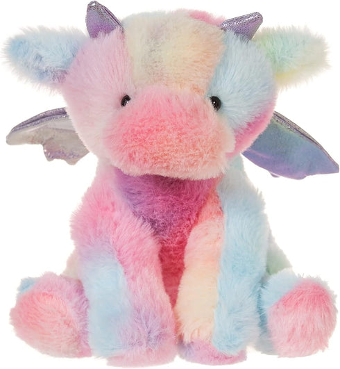 Apricot Lamb Toys Colorful Plush Dragon Dinosaur - 8 Inch Soft Cuddly Stuffed Animal for Child