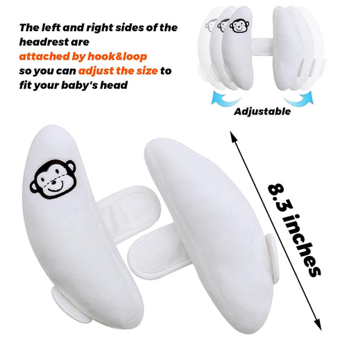 Adjustable Infants and Baby Neck Head Support,U-Shape Children Travel Pillow Cushion for Car Seat,Offers Protection