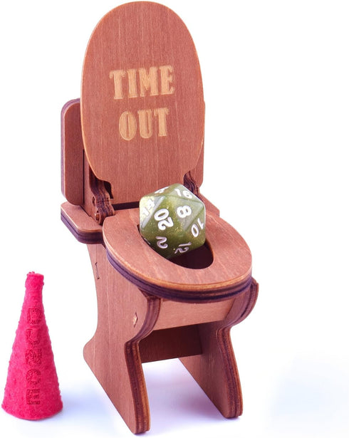 DND Dice Jail: Dice Chair of Shame with Dunce Hat, DND Accessories for Dungeons and Dragons