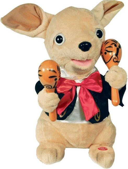 Cuddle Barn Chuey Bamba 12" Singing Chihuahua Animated Plush Toy - Shakes Maracas to La Bamba