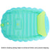 Pinsofy 06 Baby Inflatable Bathtub, Green Foldable Shower Basin, PVC Nonslip for Baby Gift Years Old Kids