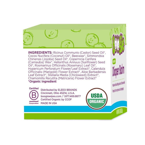 Boogie Diaper Rash Balm for Baby, USDA Certified Organic, Naturally Derived Ingredients, 1.5 oz