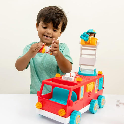 Set Set, 3+ Educational Insights Design & Drill Bolt Buddies Fire Truck - Construction Toys & Toddler Tools, Kids Tool