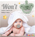 Set 2 Sweetie Pacifier Soother Baby Silicone Baby Pacifier Soft Silicone Certified BPA Free of (Navy Blue-White)