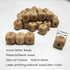 Beech Alphabet Letter Beads, 100pc 12mm Square Shape Beech Wood for DIY Jewelry