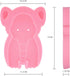 FIABC 1Set) Soft Infant Bath Sponge Elephant Baby Bath Mat Newborn Comfy Foam Skid-Proof Cushion (Pink