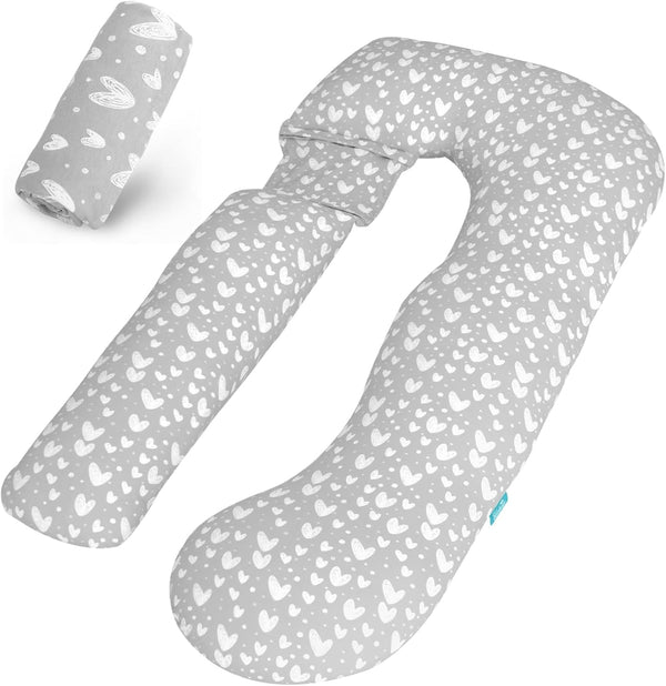 Pregnancy Pillow Cover U-Shaped (ONLY Pillowcase), Super Soft Replacement Cover for Maternity