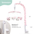 12 The Peanutshell Crib Mobile for Girls - Soft Pink Musical Baby Crib Mobile with Lullabies, Cute Elephant Baby Pink