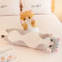 Soft Cat Plush Pillow - Long Stuffed Animals Sleeping Pillow, Cute Long Body Pillow Gift for Kids (43.5inch, Grey)