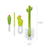 4 Count Boon Cacti Replacement Baby Bottle Brushes - Includes Bottle Cleaner Brush, Straw Cleaner Brush, Nipple Brush