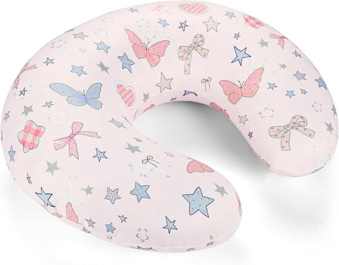 GFU Nursing Cover for Boys and Girls, Breastfeeding Case for Newborn, Soft Baby Breastfeeding Slipcover Colourful Pink