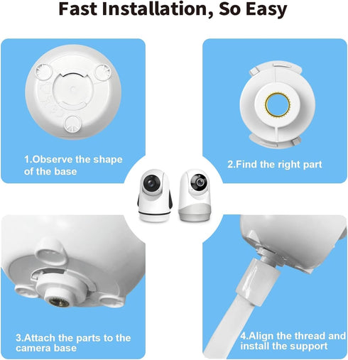 HB6550/HB65/HB66/HB6558/HB248, SM935E/SM650, 20'' Flexible Baby Monitor Mount for HelloBaby ANMEATE Compatibile
