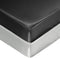 SiinvdaBZX 2 Pcs Satin Mini Crib Sheets, Silky Soft 38 x 24In, Great for Baby Hair (Light Grey & Black)