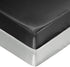 SiinvdaBZX 2 Pcs Satin Mini Crib Sheets, Silky Soft 38 x 24In, Great for Baby Hair (Light Grey & Black)