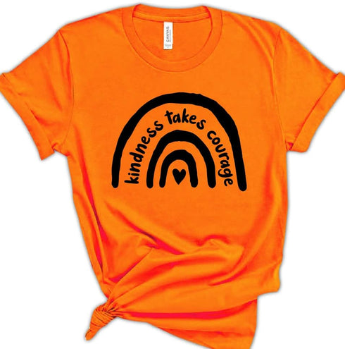 Kindness Takes Courage Shirt, Bullying Shirts, Unity Day, Women's End Bullying T-Shirts, Anti-Bullying Awareness Tee